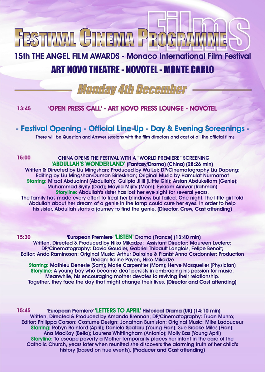 Programme day 1