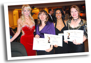 Miss Great Britain 2008  Gemma Garrett in tie with multiple award winning Team of CHASOMOGAMY
